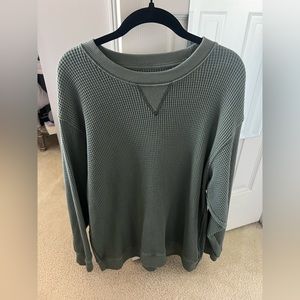 Aerie Waffle Knit Sweatshirt
